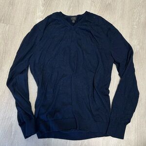 j crew navy merino sweater